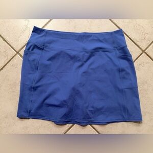 Skechers Women’s Blue Pull On Tennis Golf Pockets Skort Skirt Sz XL